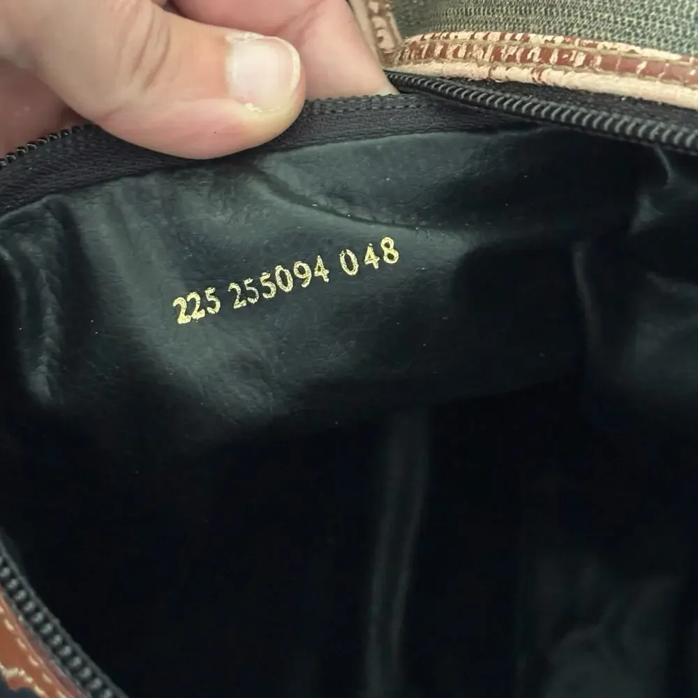 FENDI Authentic vintage (XL) Travel Bag Duffle Bag PVC/Leather Brown/Black